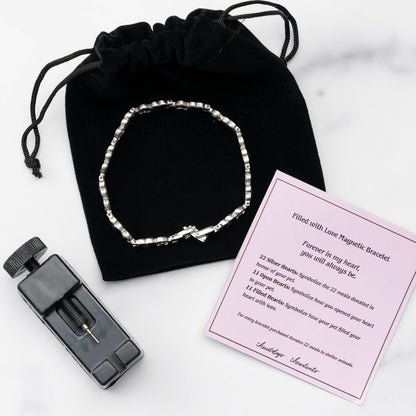 Cordate Ion Lymphatic Therapeutic Titanium Bracelet