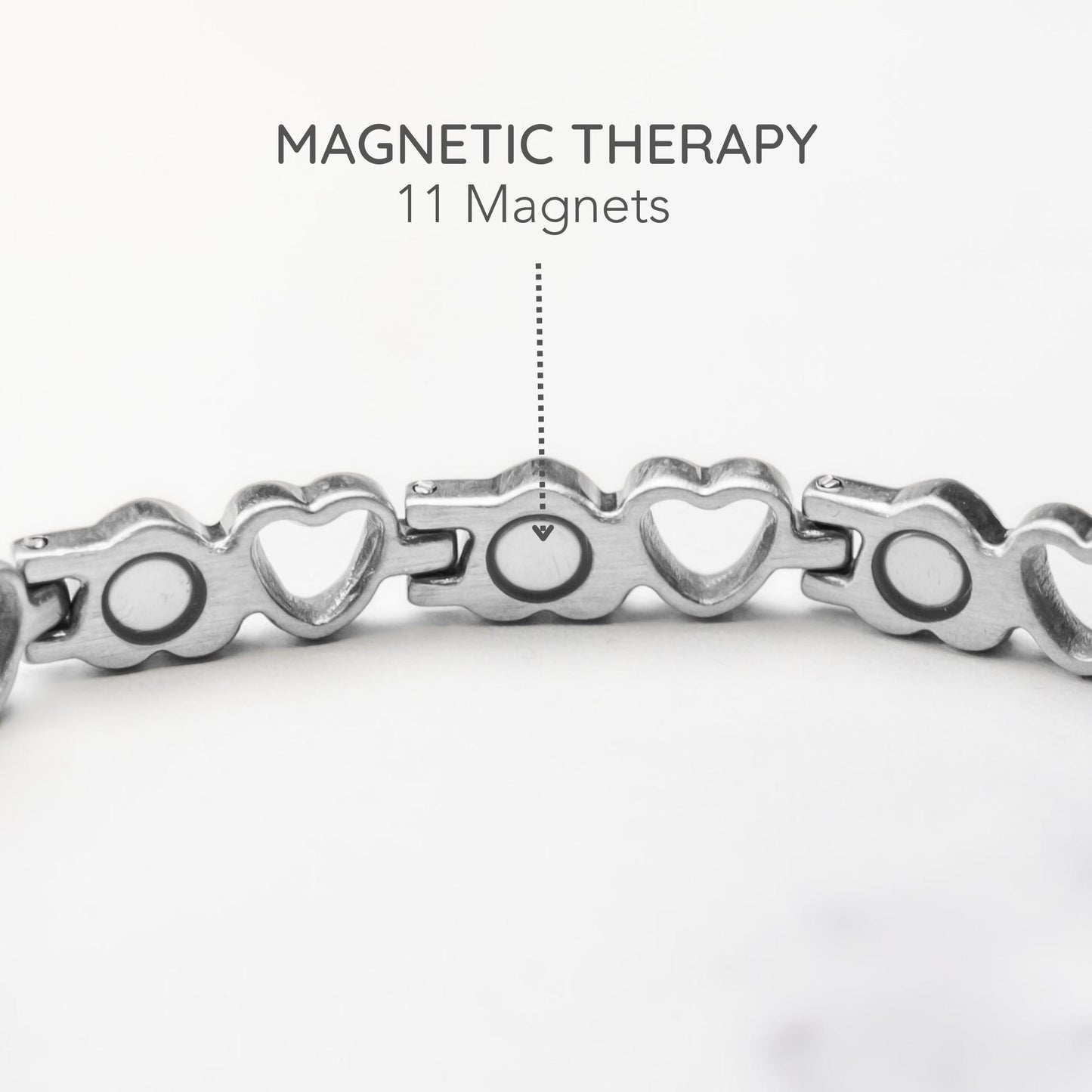 Cordate Ion Lymphatic Therapeutic Titanium Bracelet