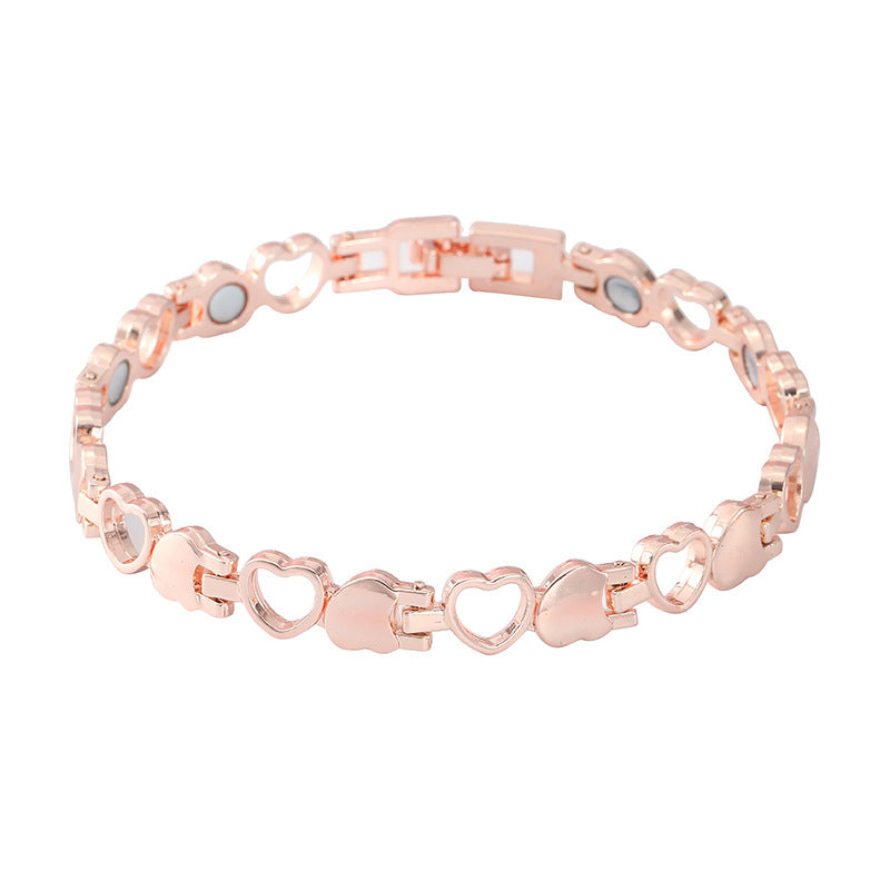 Cordate Ion Lymphatic Therapeutic Titanium Bracelet