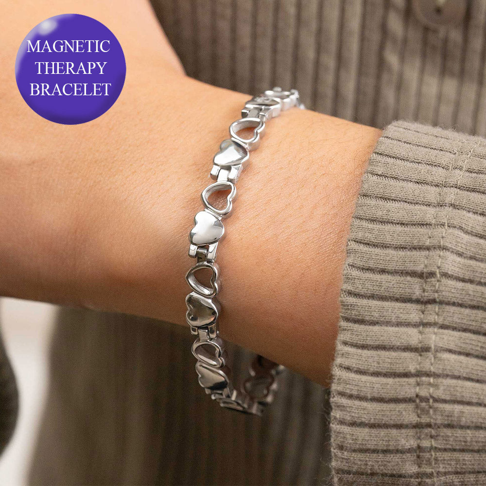 Cordate Ion Lymphatic Therapeutic Titanium Bracelet